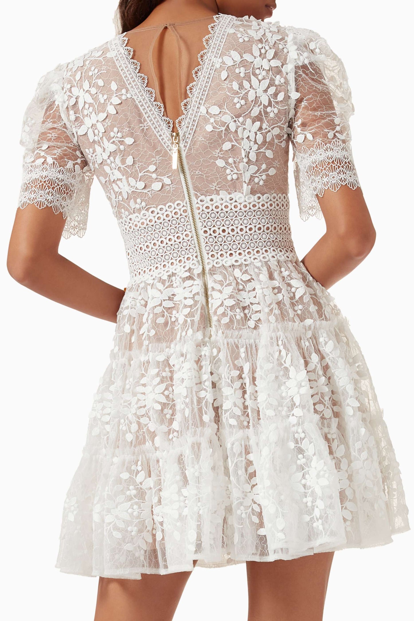 Robe Curto Kleid Megan Bronx et Branco