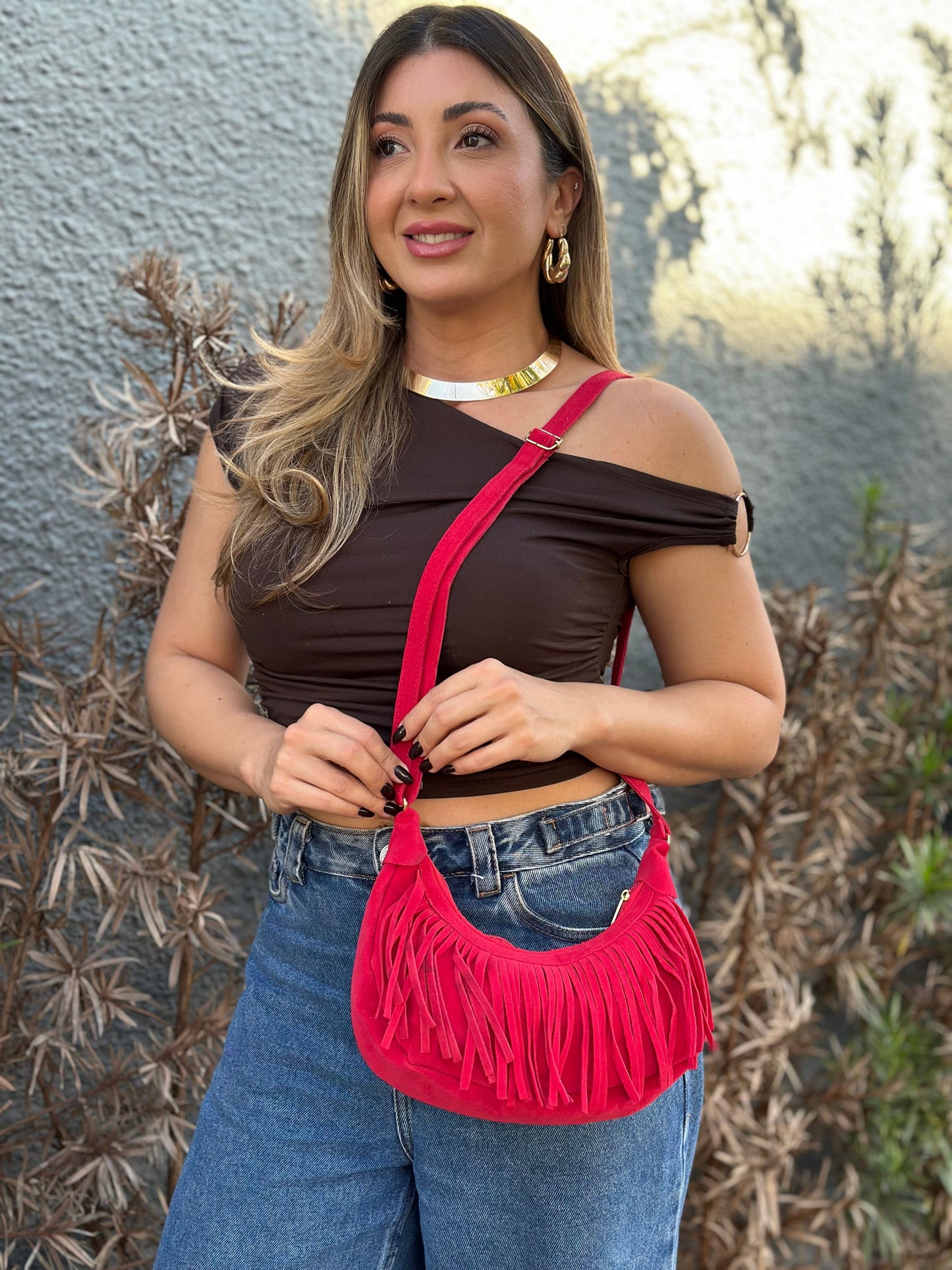 Sac Boho avec Franjas - Modèle Compact et Estiloso
