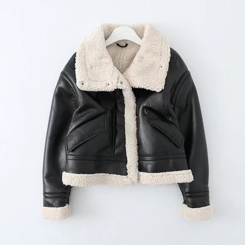 Veste en cuir Marthina