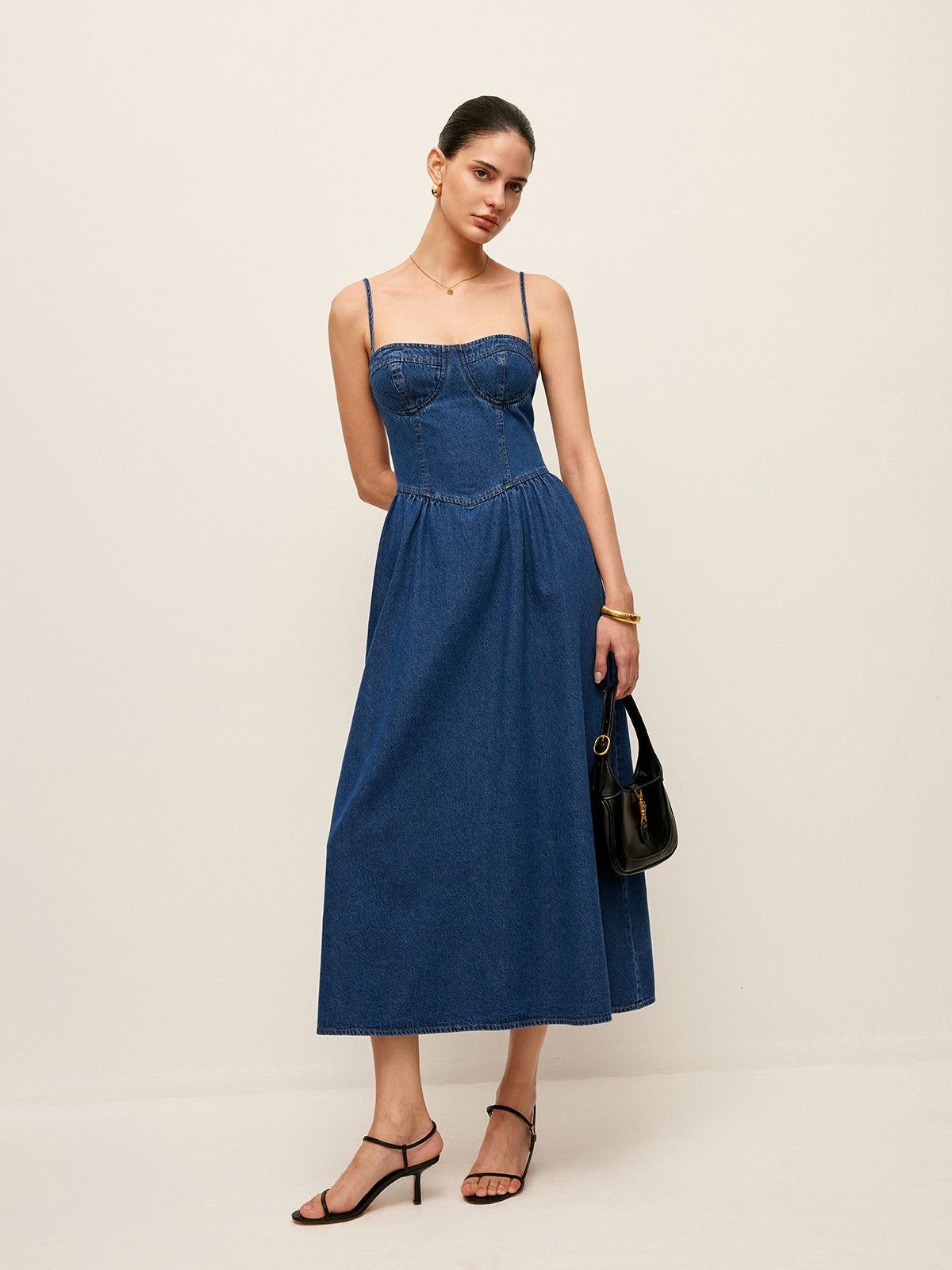 Robe Jeans avec Gola Coração