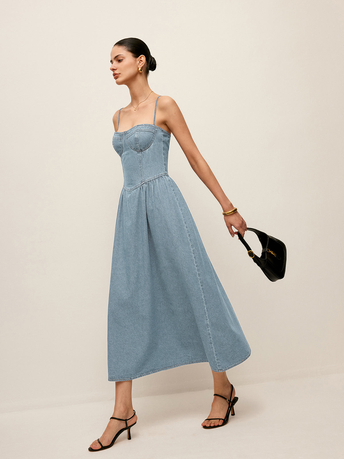 Robe Jeans avec Gola Coração