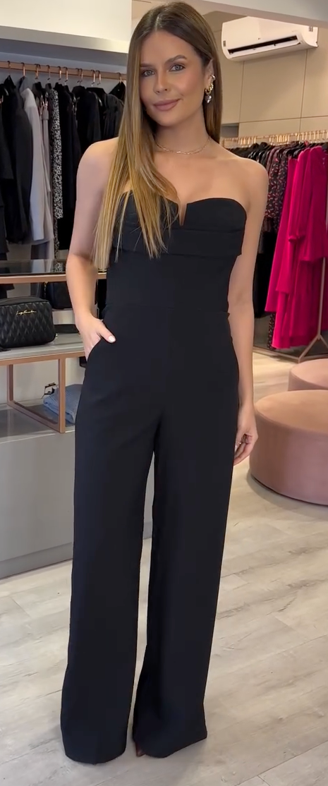 Macacão Alfaiataria decote V