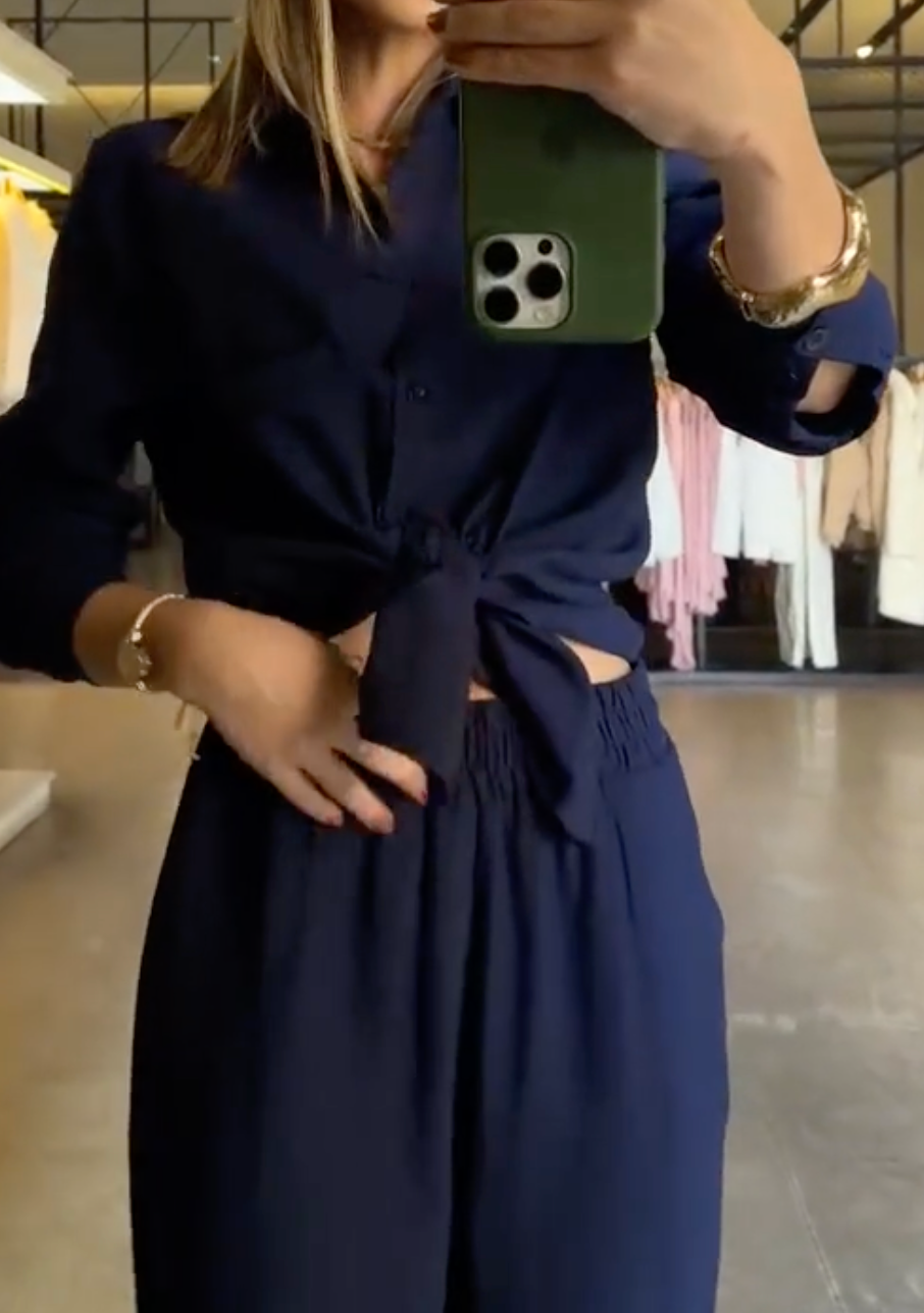 Ensemble Heloisa Camisa et Calça Pantalona chez Marant