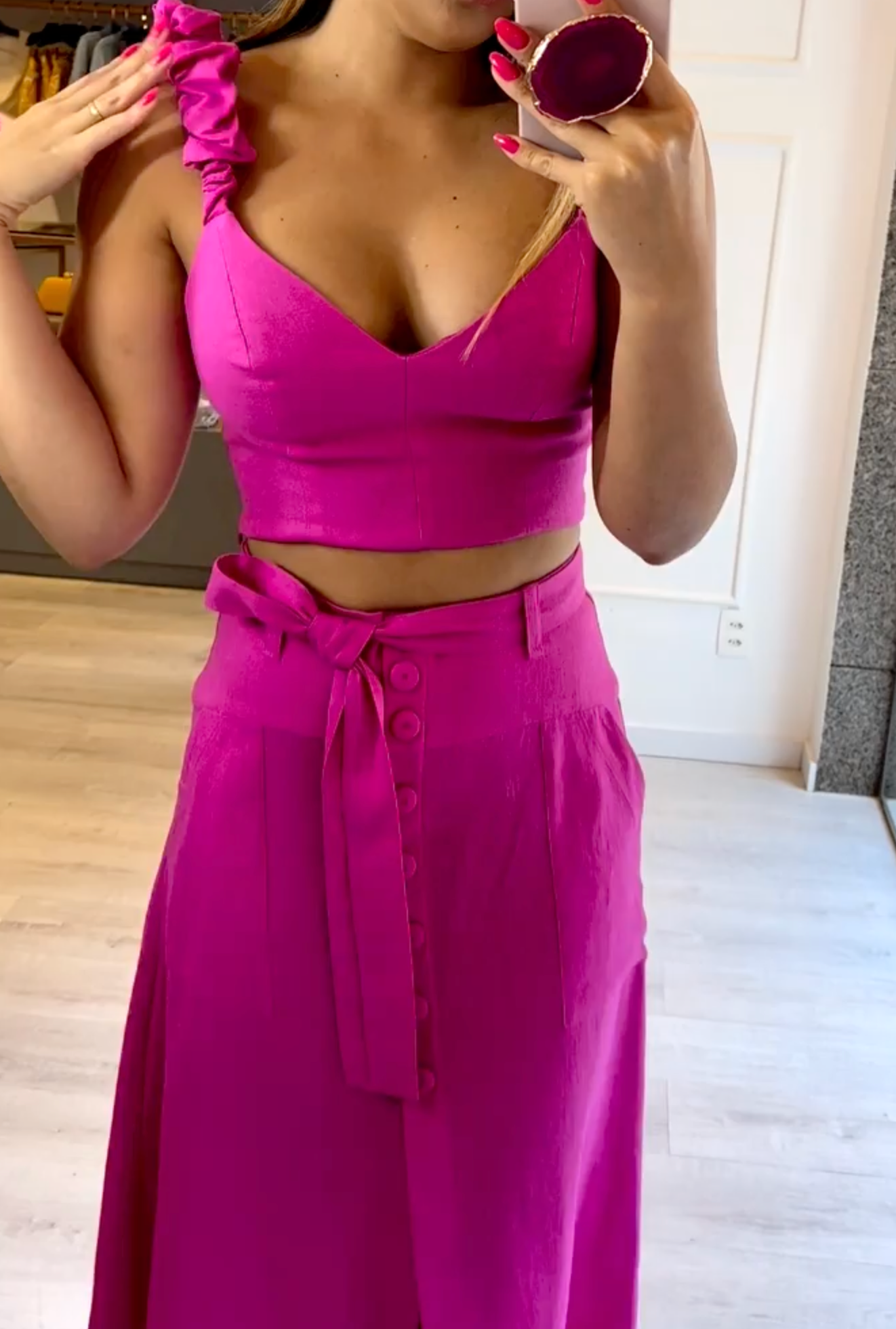 Ensemble Clara Cropped et Saia Midi