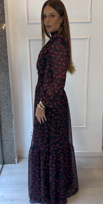 Robe Hanna en mousseline de soie