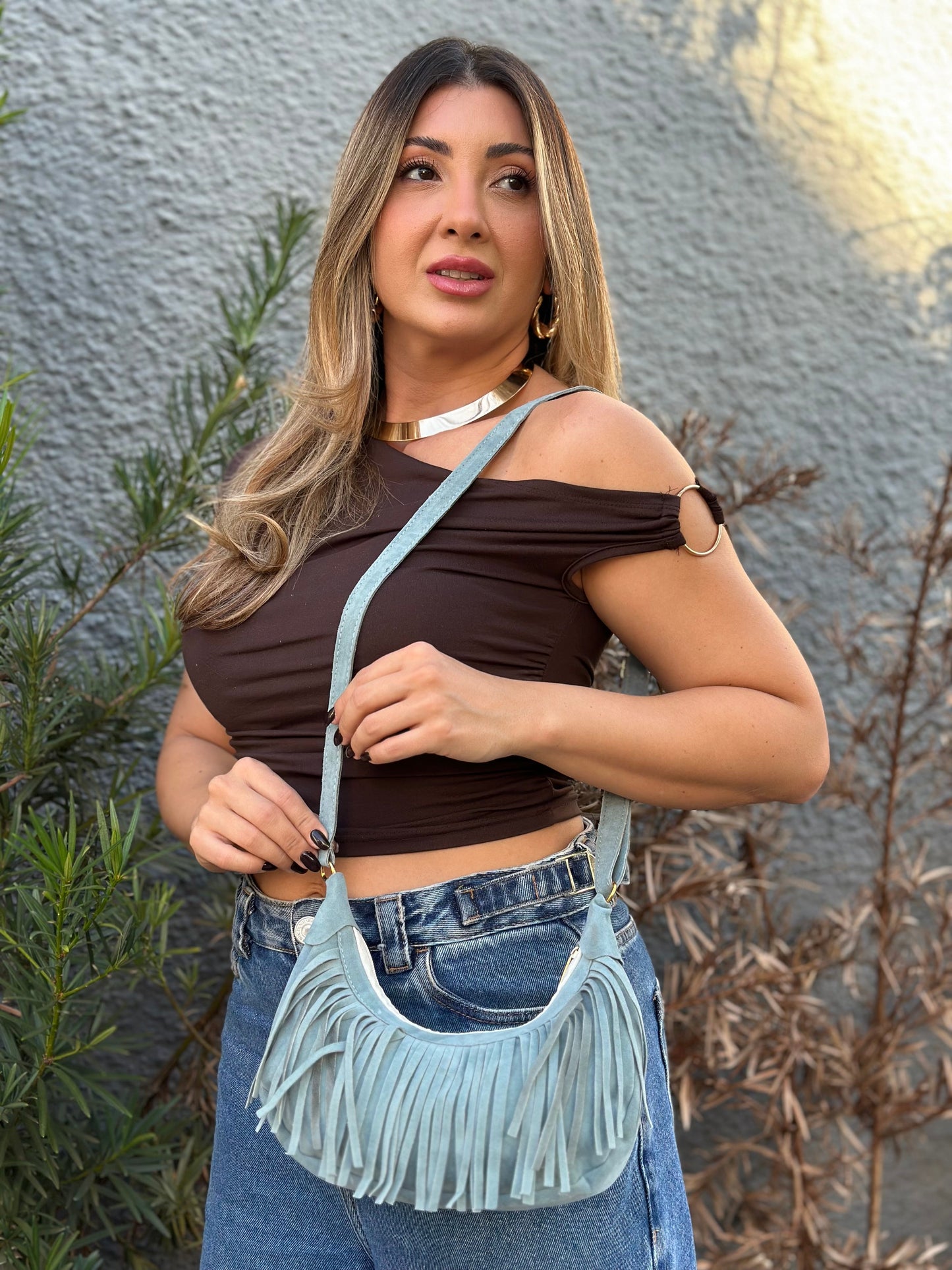 Sac Boho avec Franjas - Modèle Compact et Estiloso