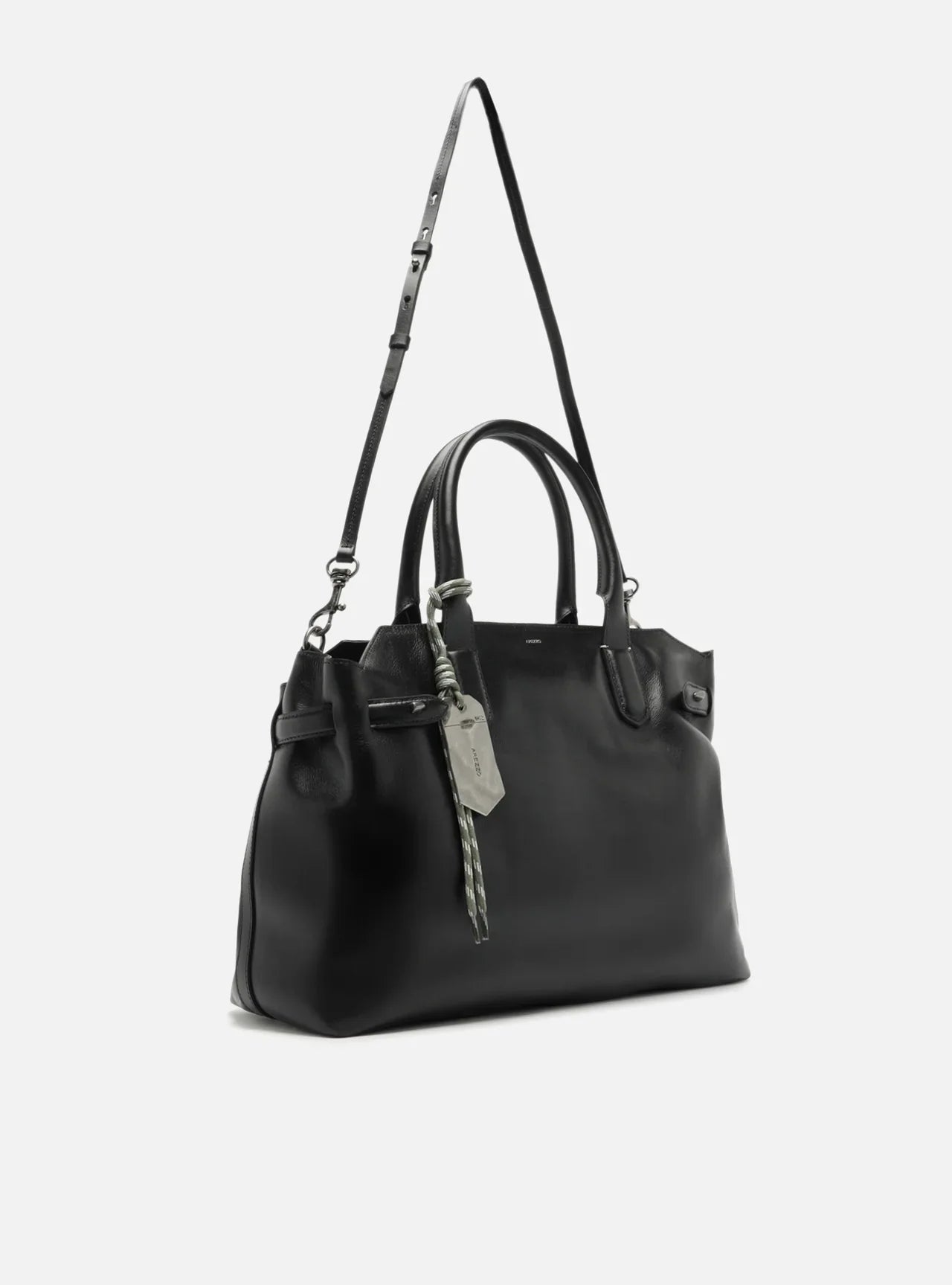 Bolsa Tote Preta Couro Legítimo