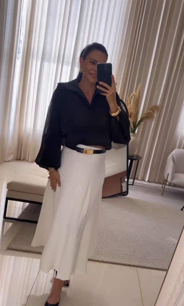 Conjunto Elegância Noir Blanc