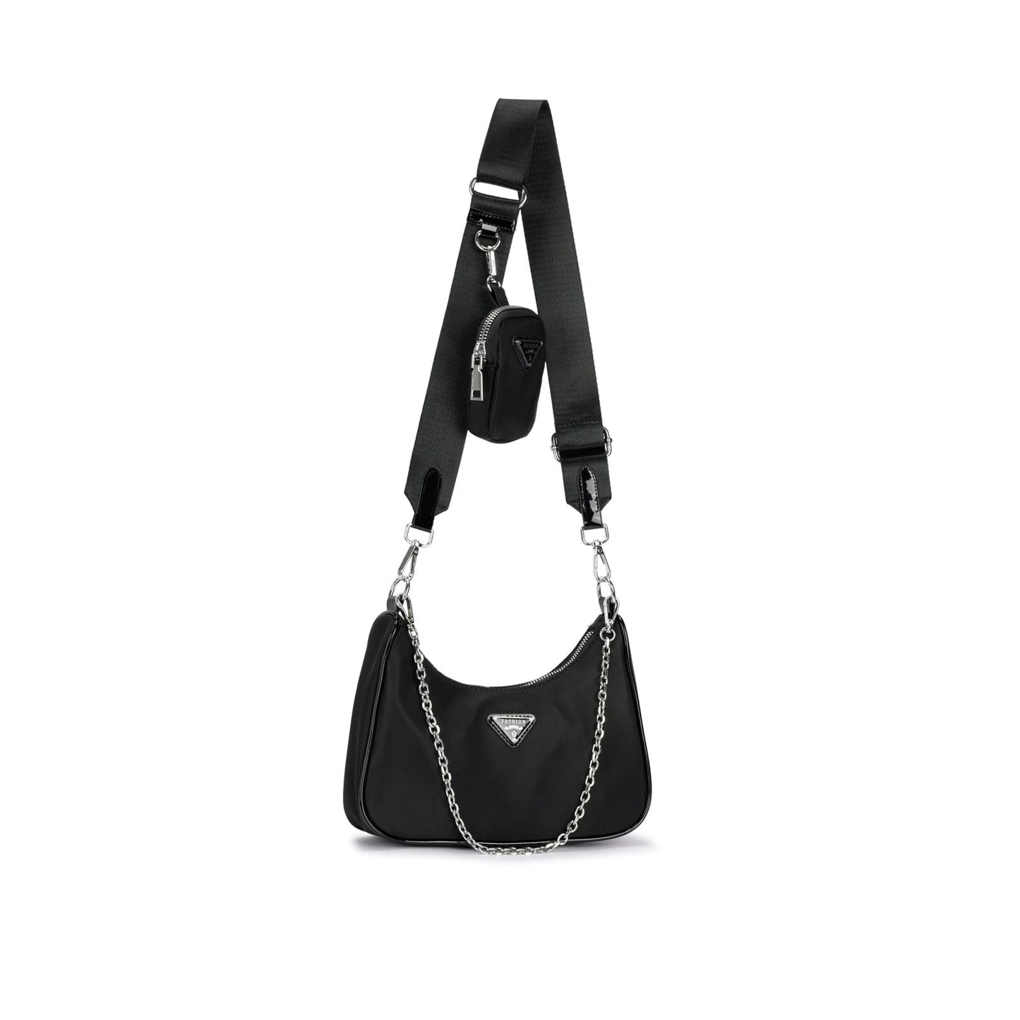 Sac Transversal Nylon avec Grande Taille et Porta-Moedas