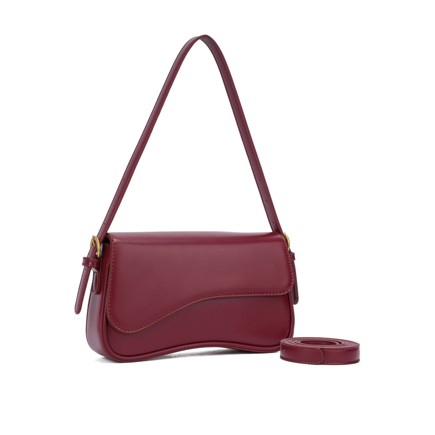 Sac Tiracolo avec Design Ondulado et Alça Ajustável