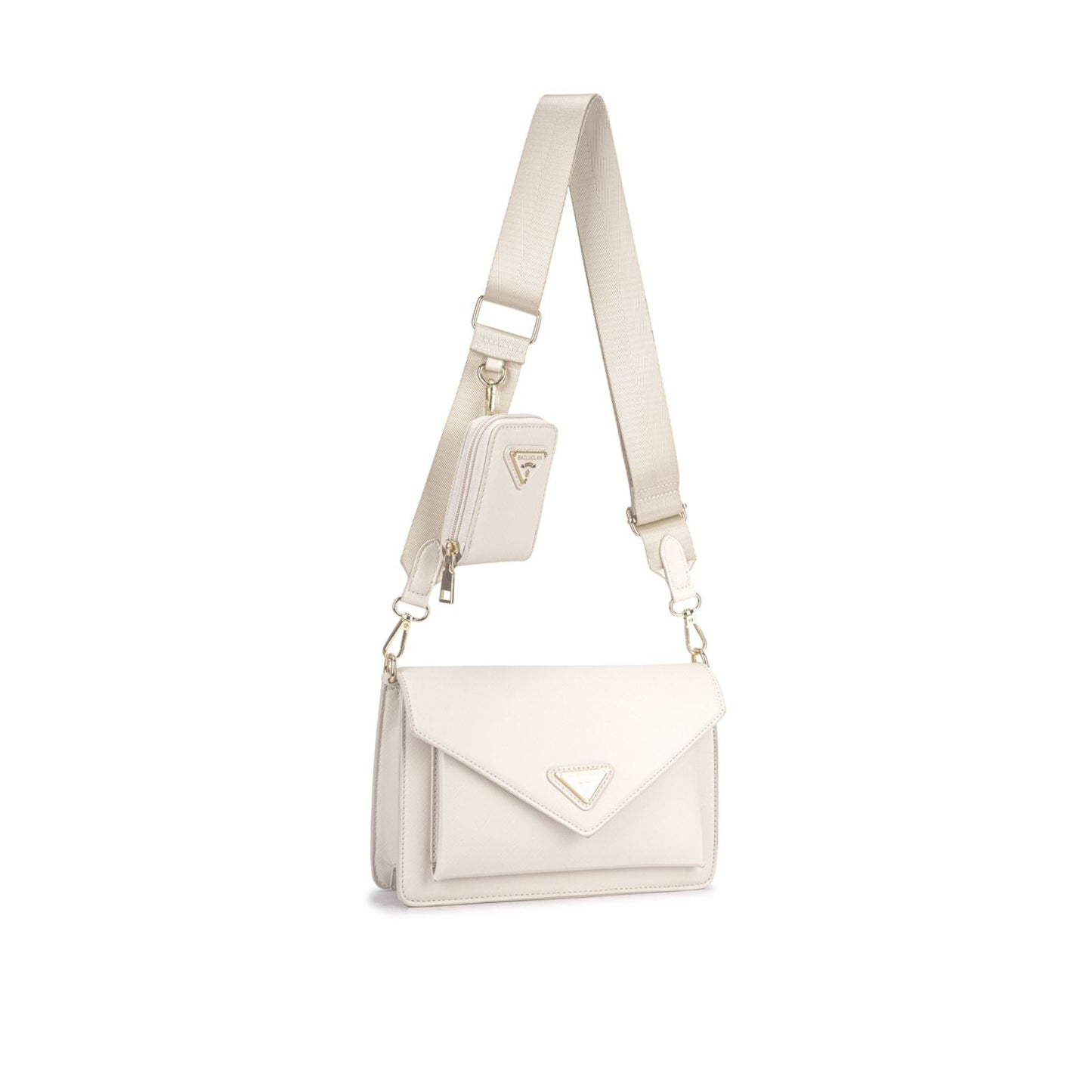 Sac transversal avec grande largeur et détails métalliques