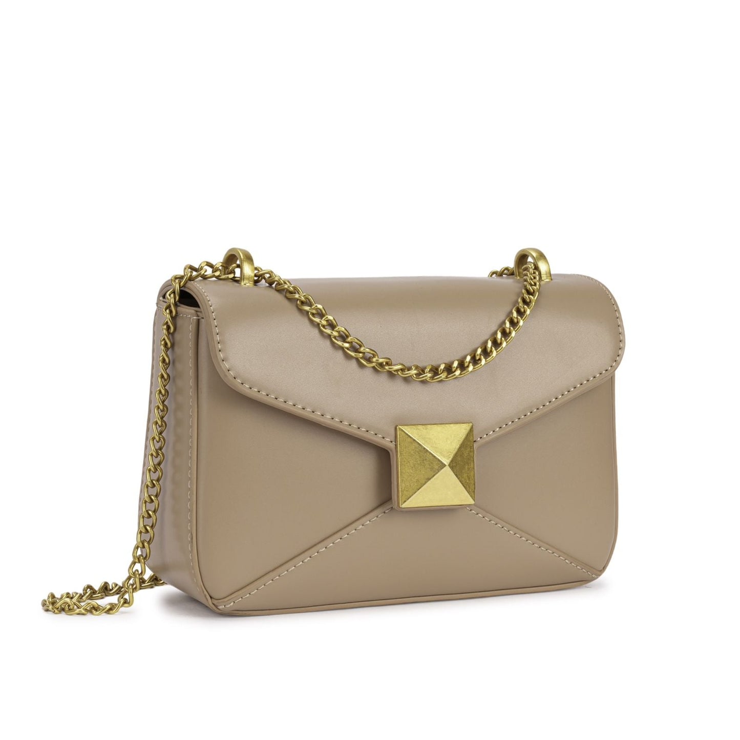 Sac Flap avec Corrente et Détails Piramidal