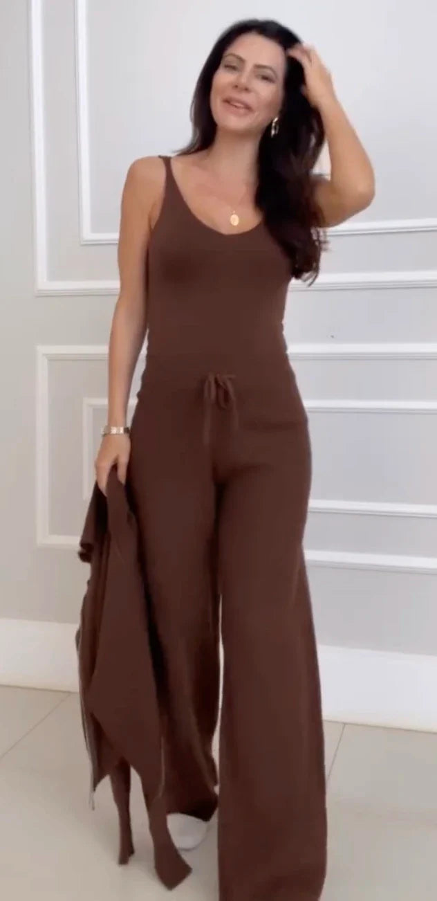 Conjunto Hellen - Blusa, Casaco et Calça