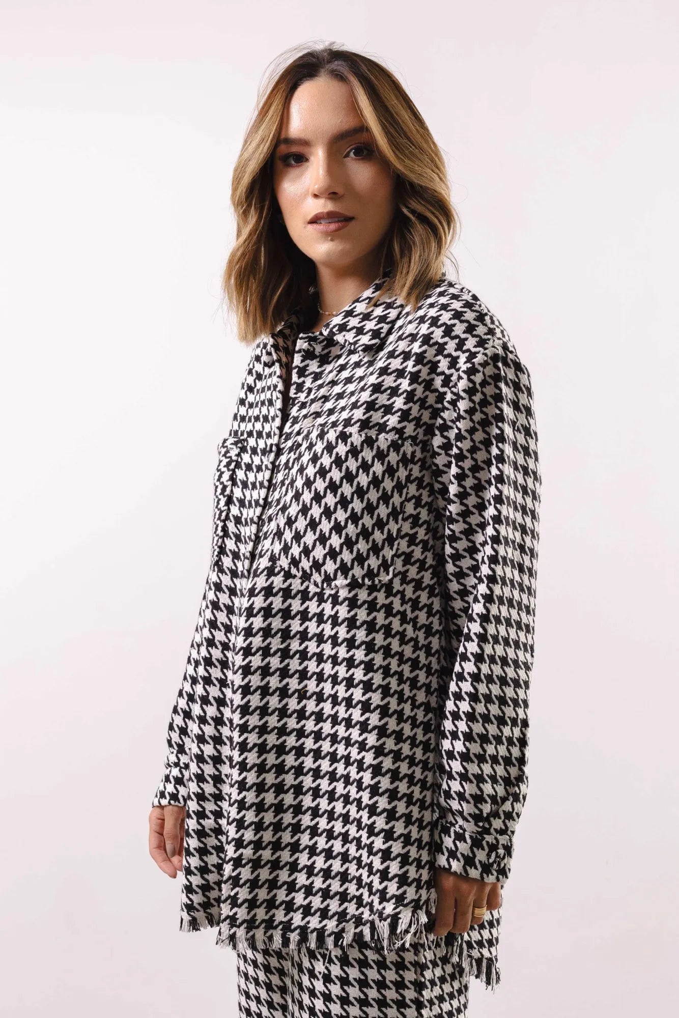 Conjunto Feminino Tweed Calça et Max Camisa