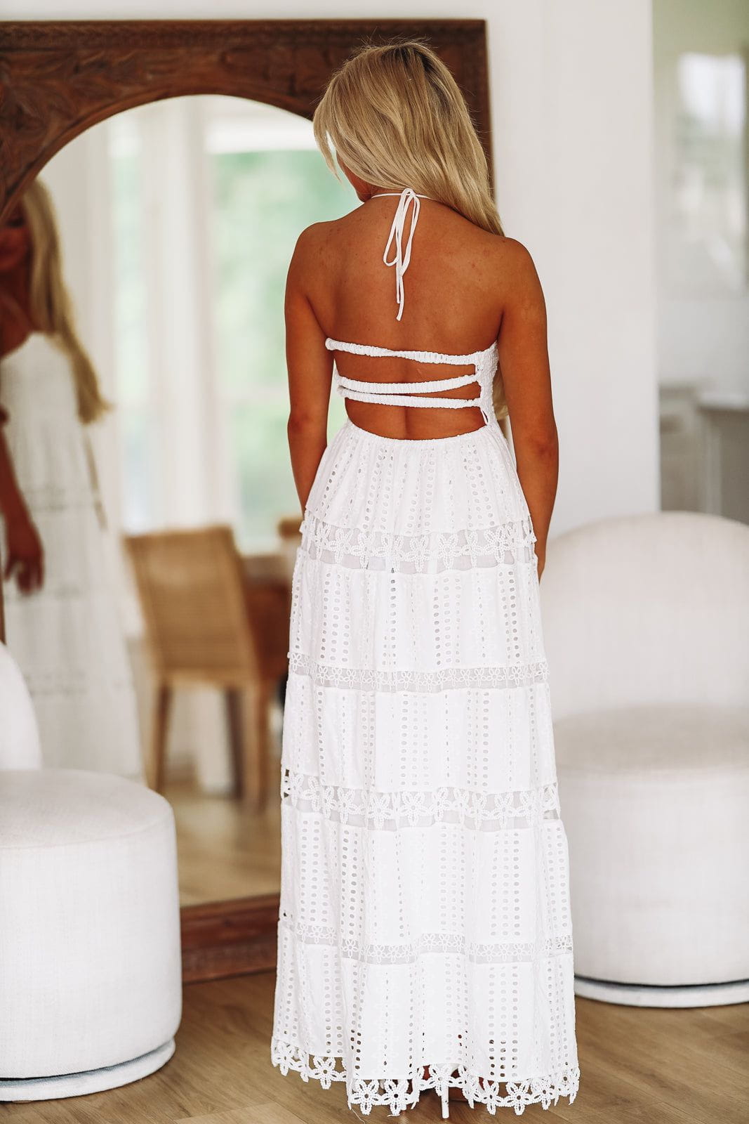 Robe longue violette