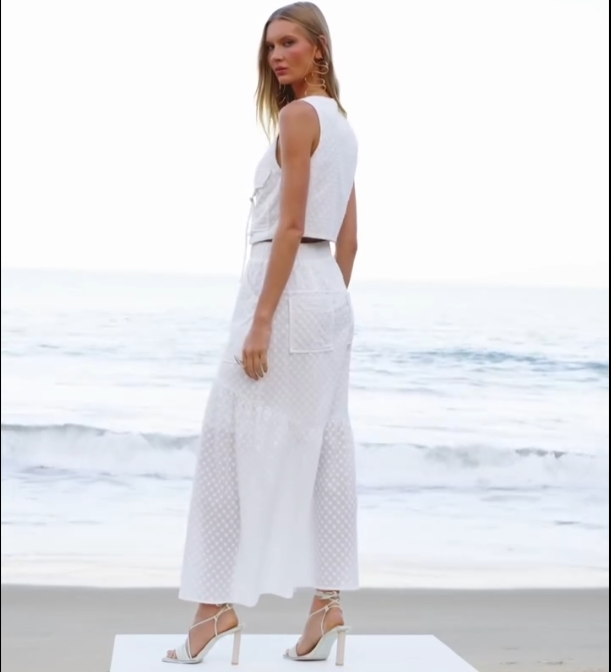 Look frais – Conjunto Texturizado Branco