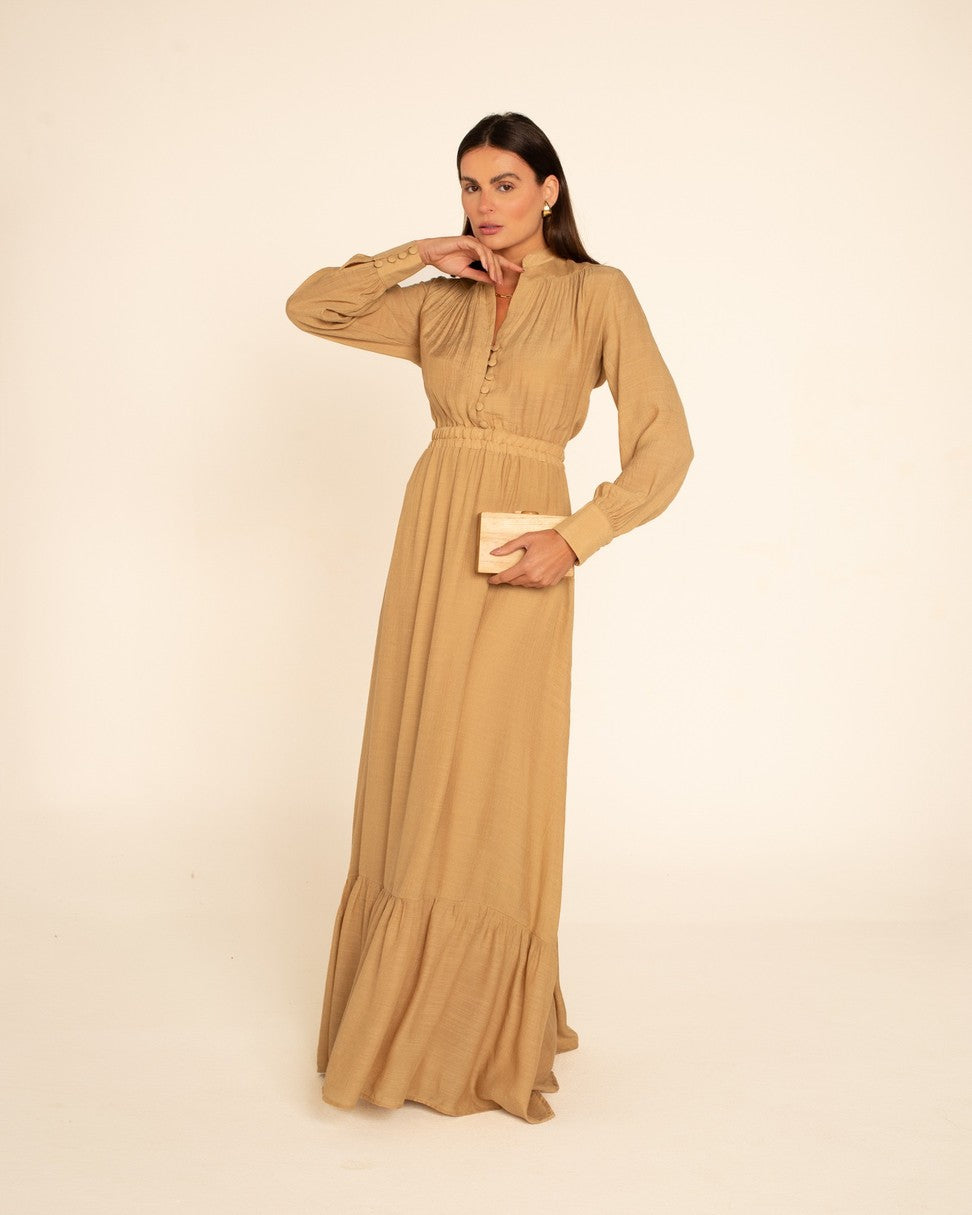 Robe longue Joana Bege 
