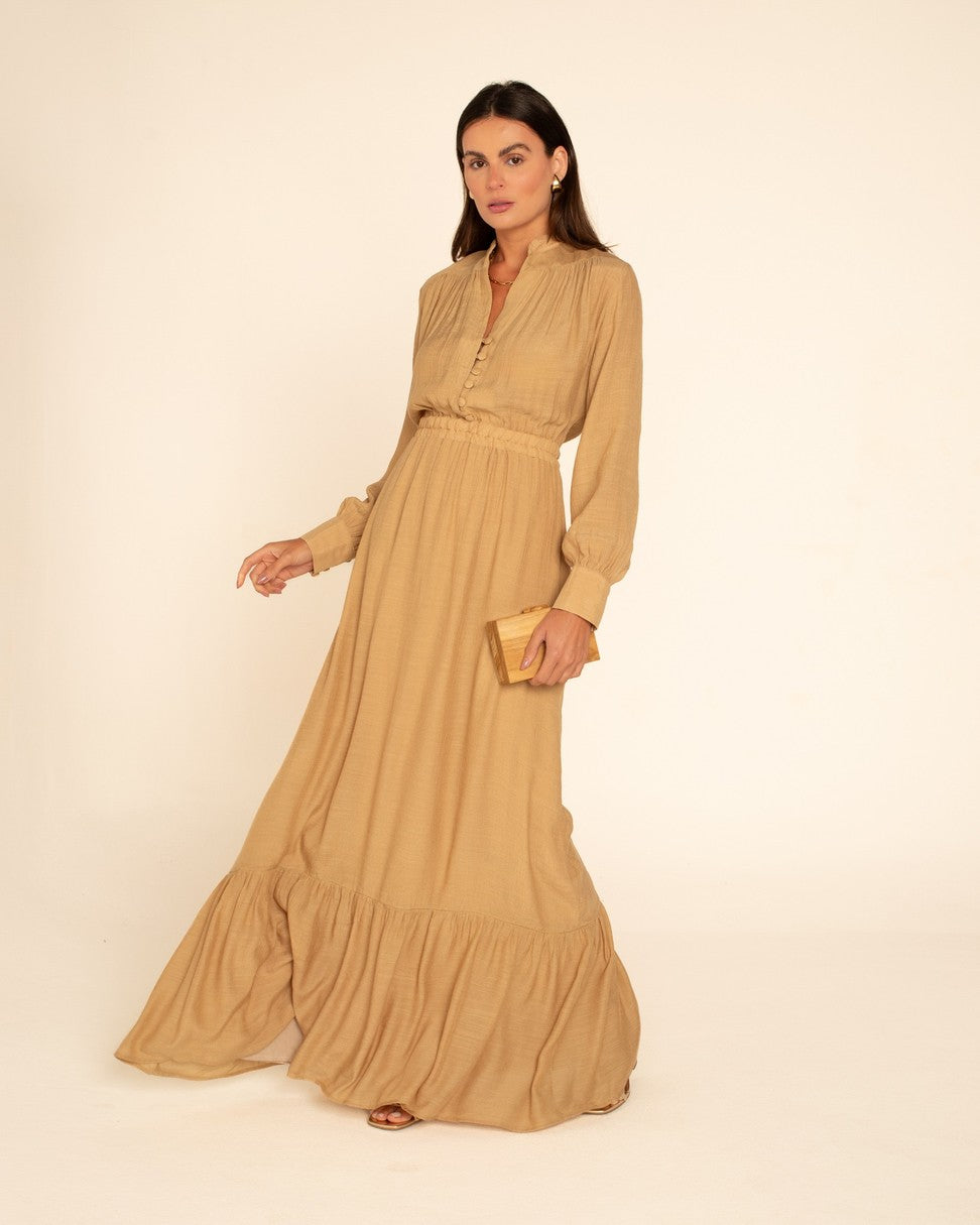 Robe longue Joana Bege 