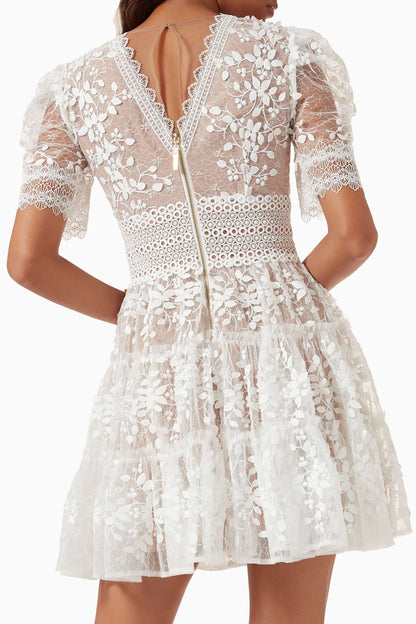Robe Curto Kleid Megan Bronx et Branco 