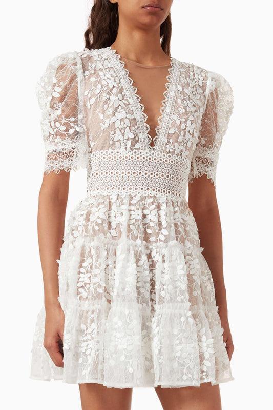 Robe Curto Kleid Megan Bronx et Branco 