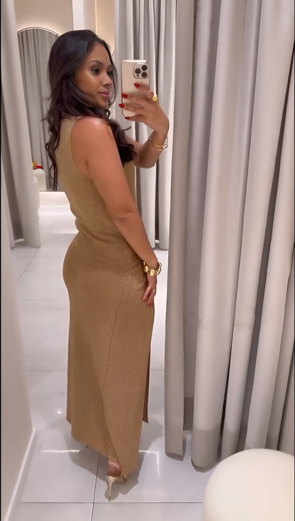 Robe dorée Fenda Luxo 