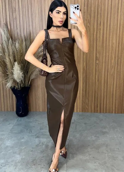 Robe Pilar Cuir