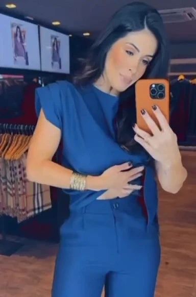 Conjunto Blusa Assimétrica Elisa 