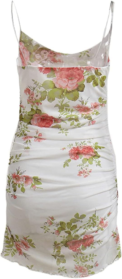 Robe Florale Alça Fina Mollye - Estilo Romântico e Feminino 