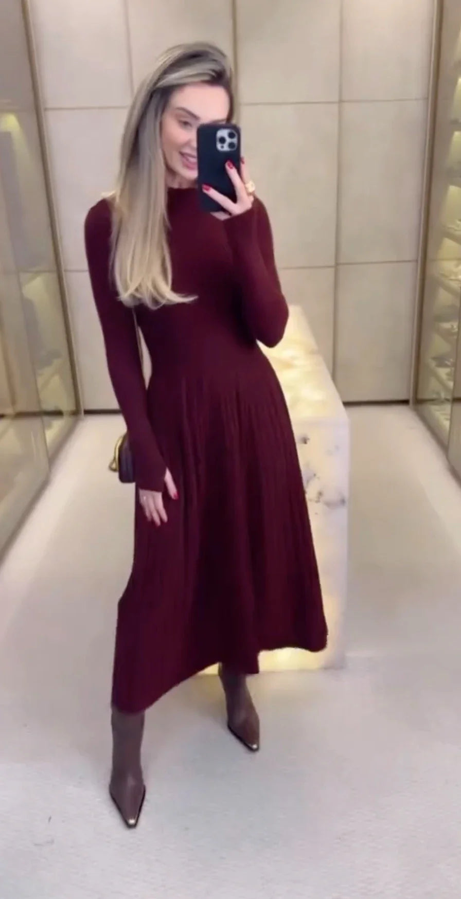 Robe Modal Isadora - Vinho