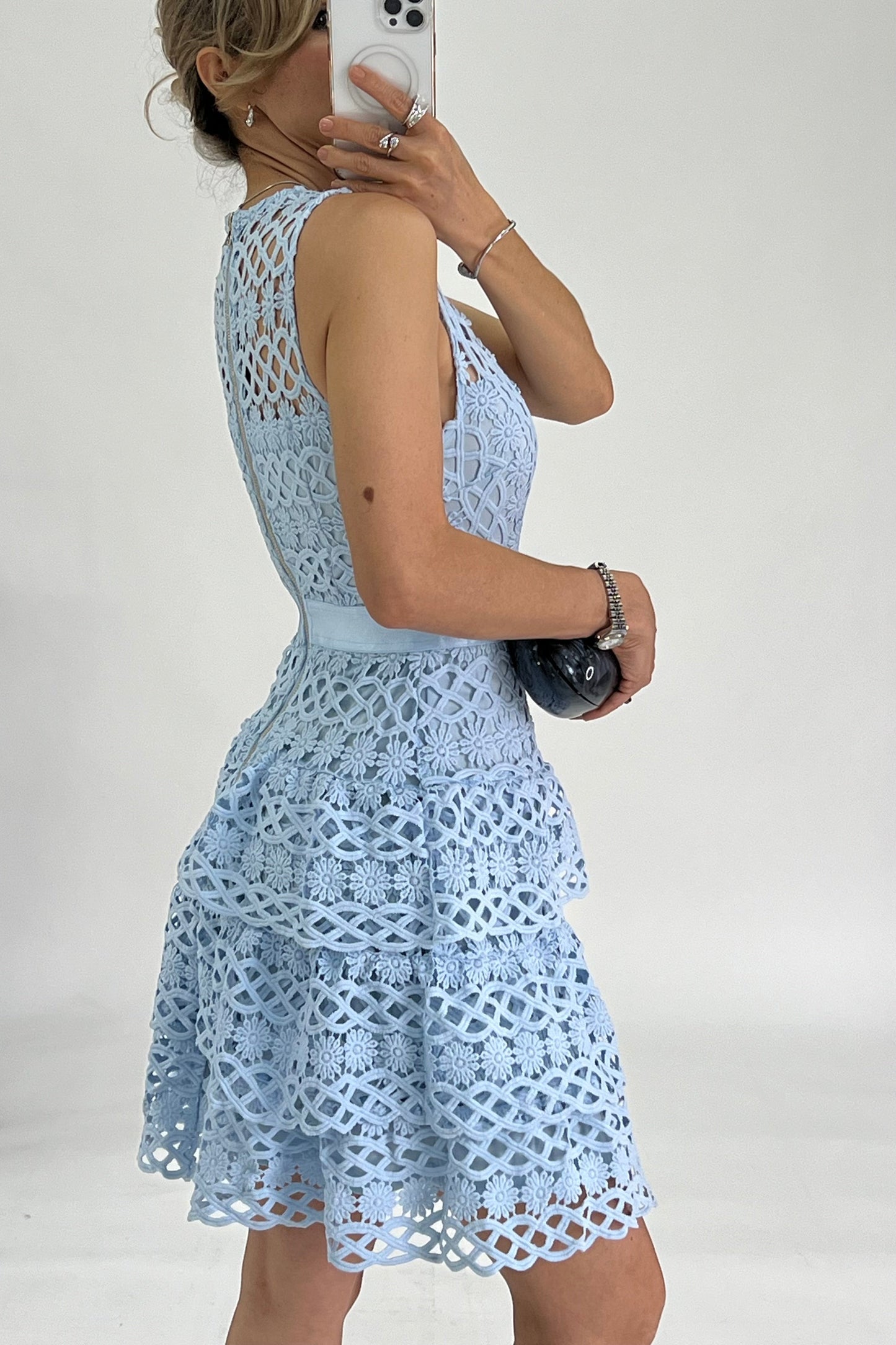 ROBE CROCHET CUELLO V 