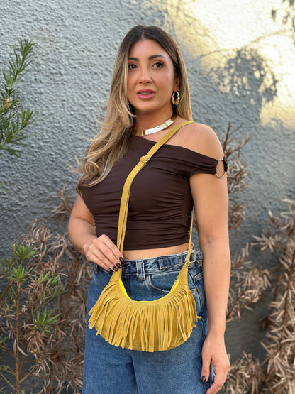 Sac Boho avec Franjas - Modèle Compact et Estiloso
