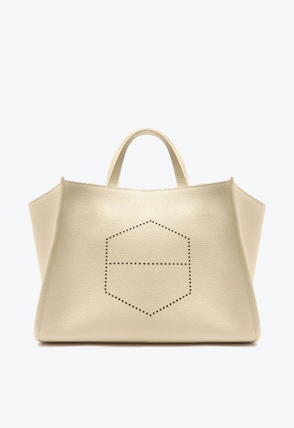 Bolsa Tote Off-white Couro Legítimo