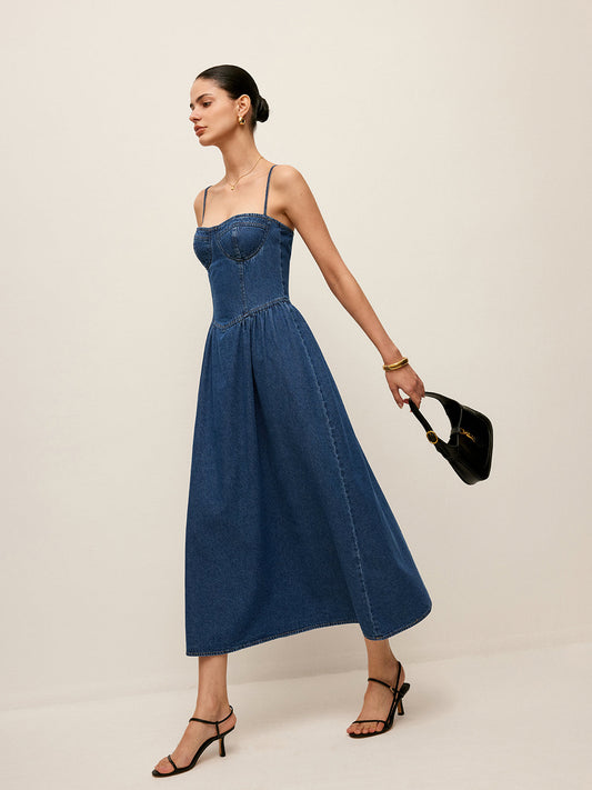 Robe Jeans avec Gola Coração 