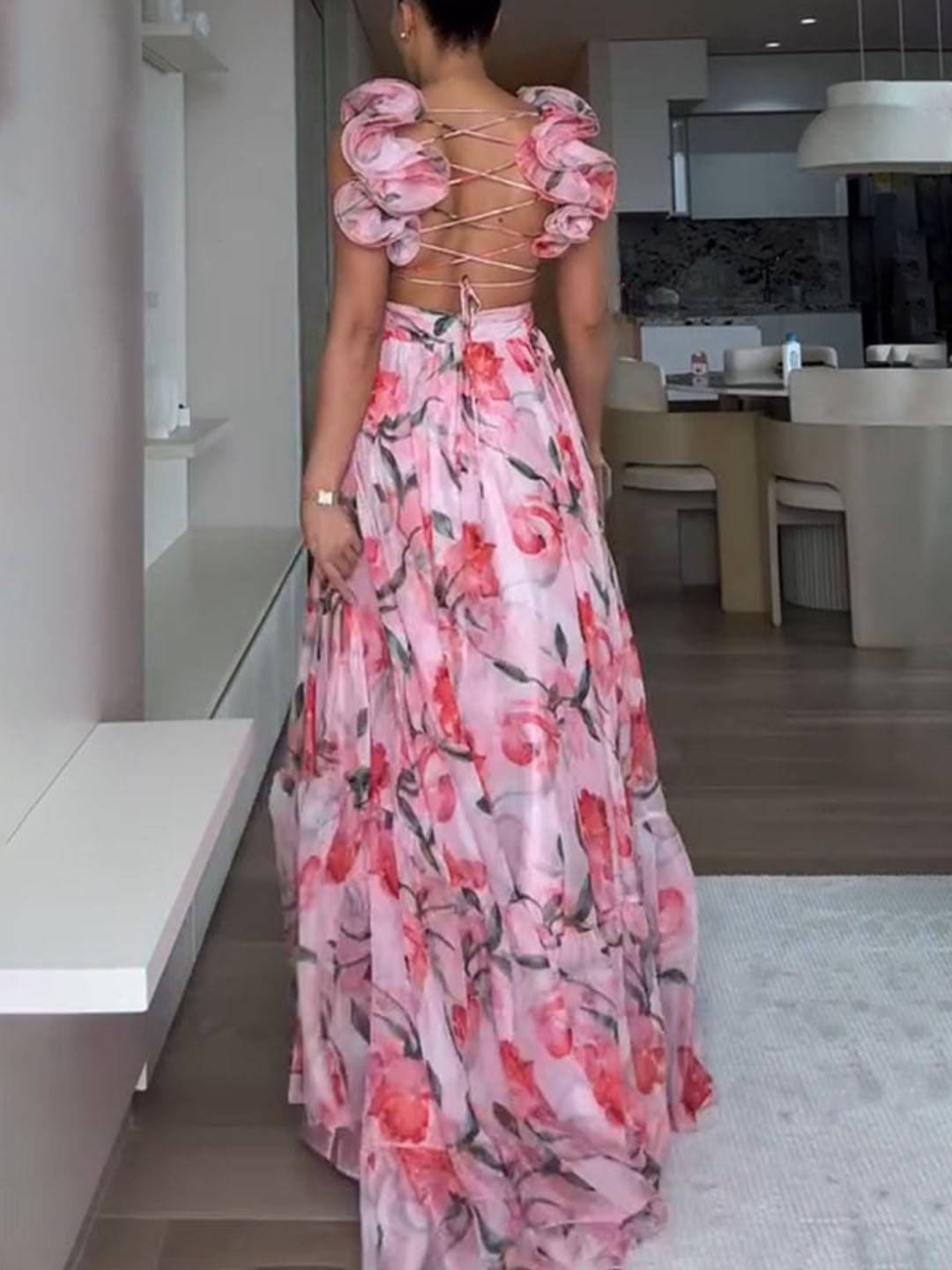 Robe Camille Cross Floral 