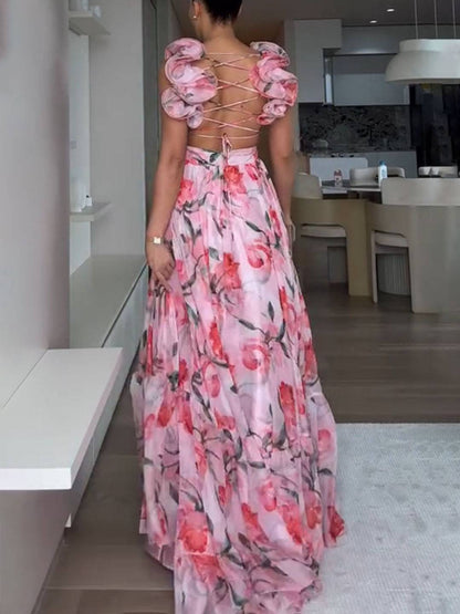 Robe Camille Cross Floral 