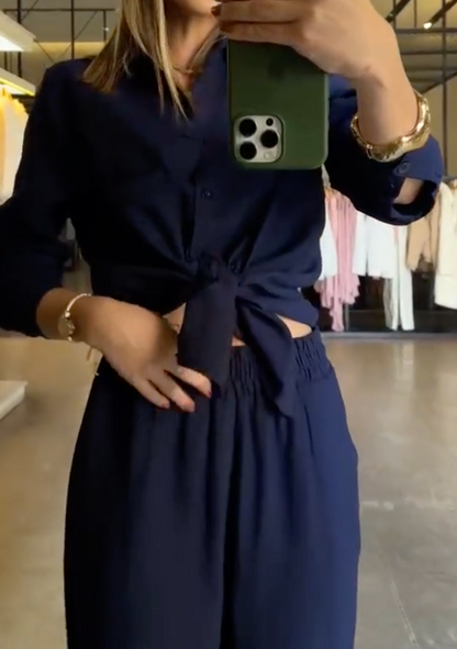 Ensemble Heloisa Camisa et Calça Pantalona chez Marant 