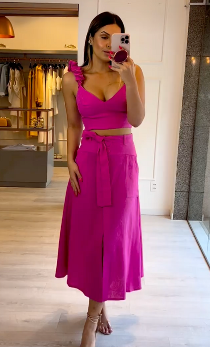 Ensemble Clara Cropped et Saia Midi