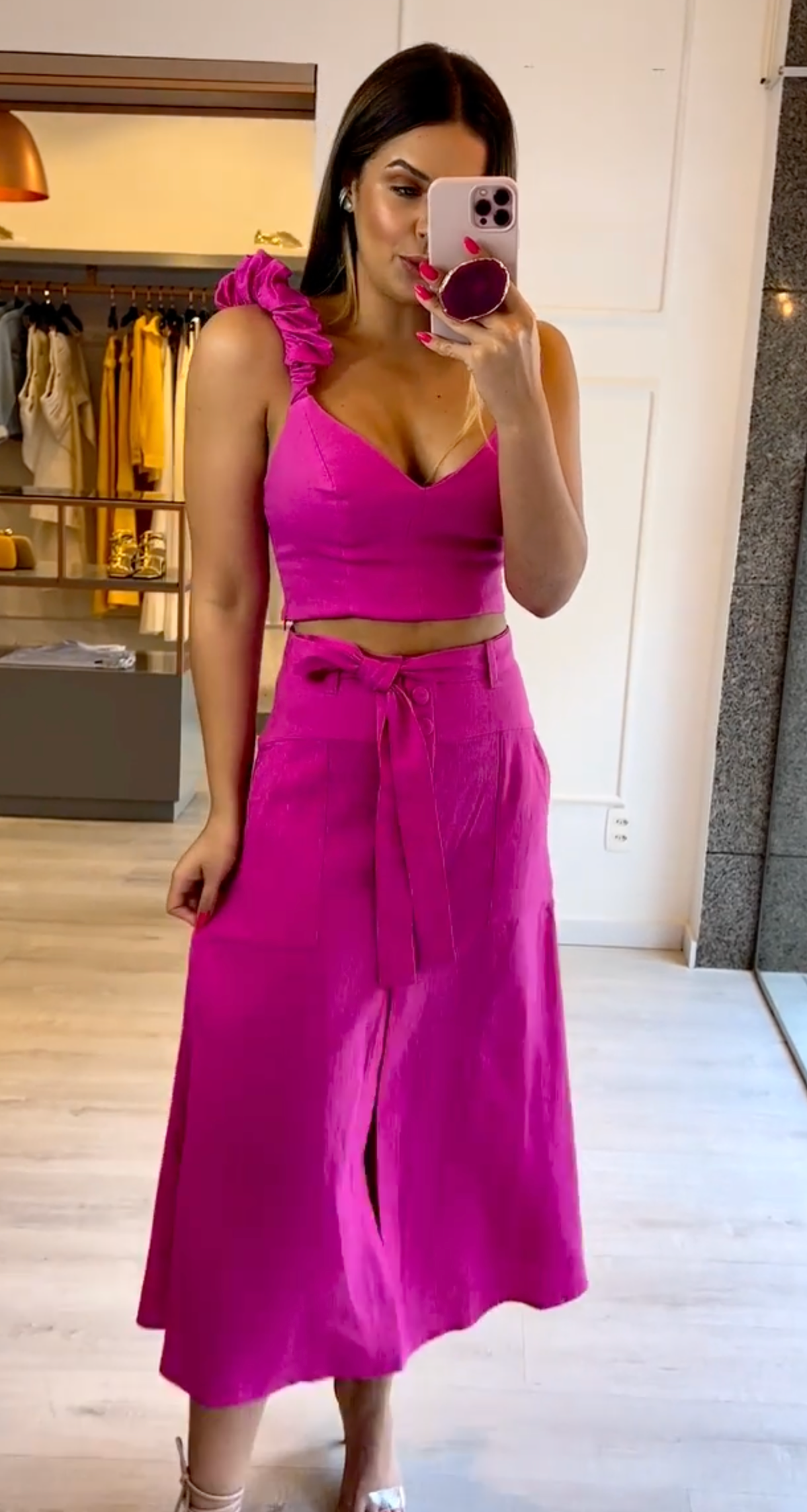 Ensemble Clara Cropped et Saia Midi