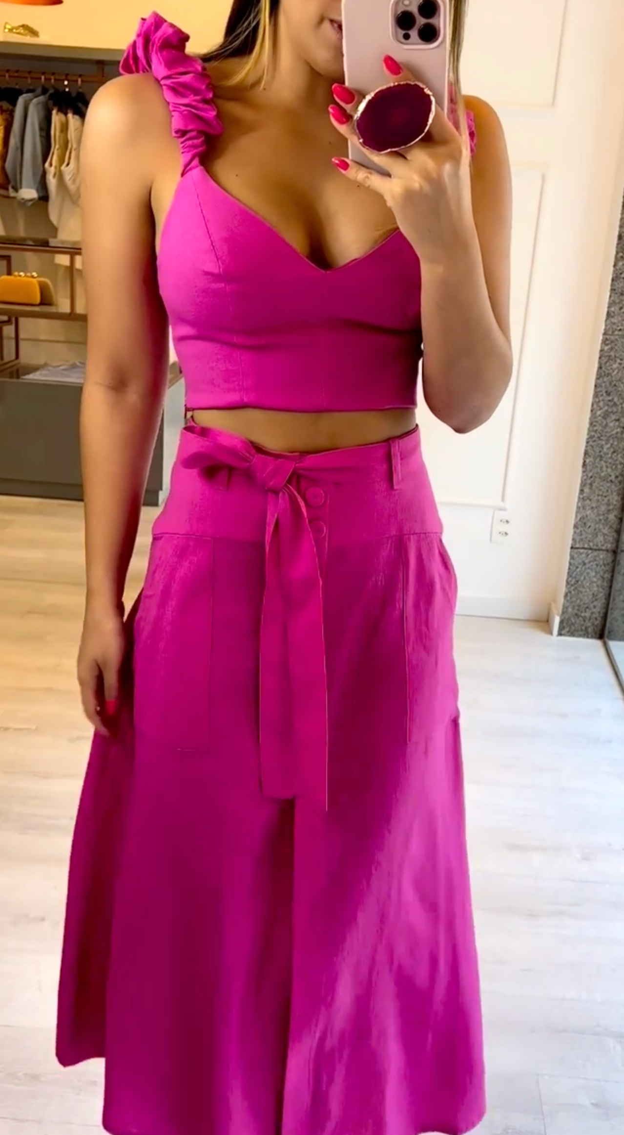 Ensemble Clara Cropped et Saia Midi