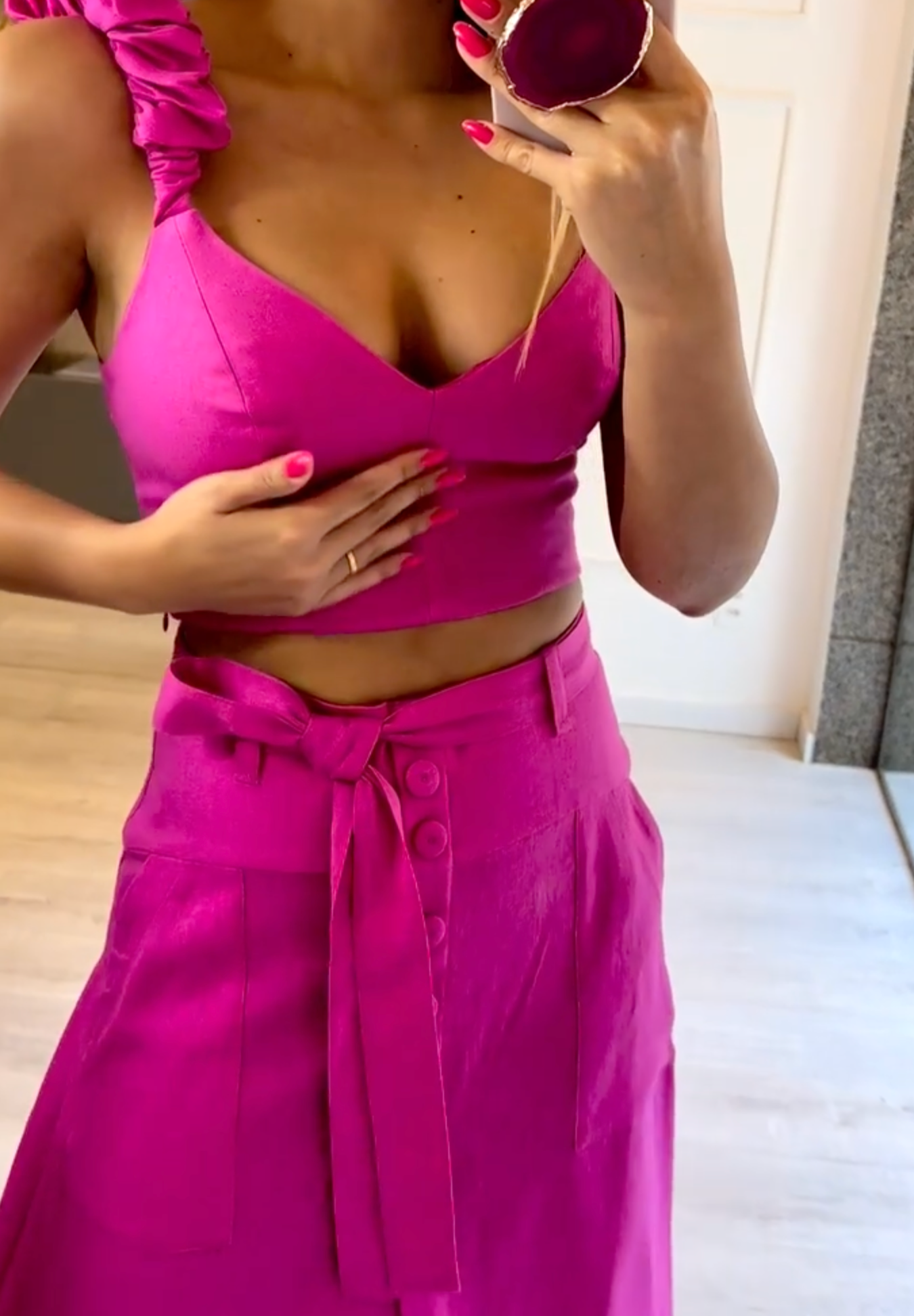 Ensemble Clara Cropped et Saia Midi