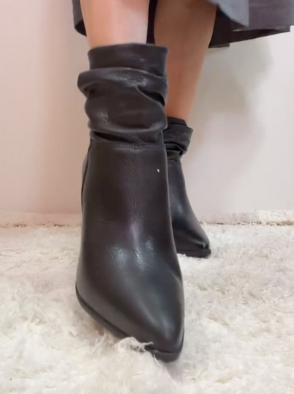 Bota Cano Baixo Couro Legítimo 