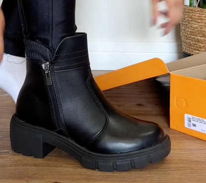 Bota Couro Cano Curto Tratorada 