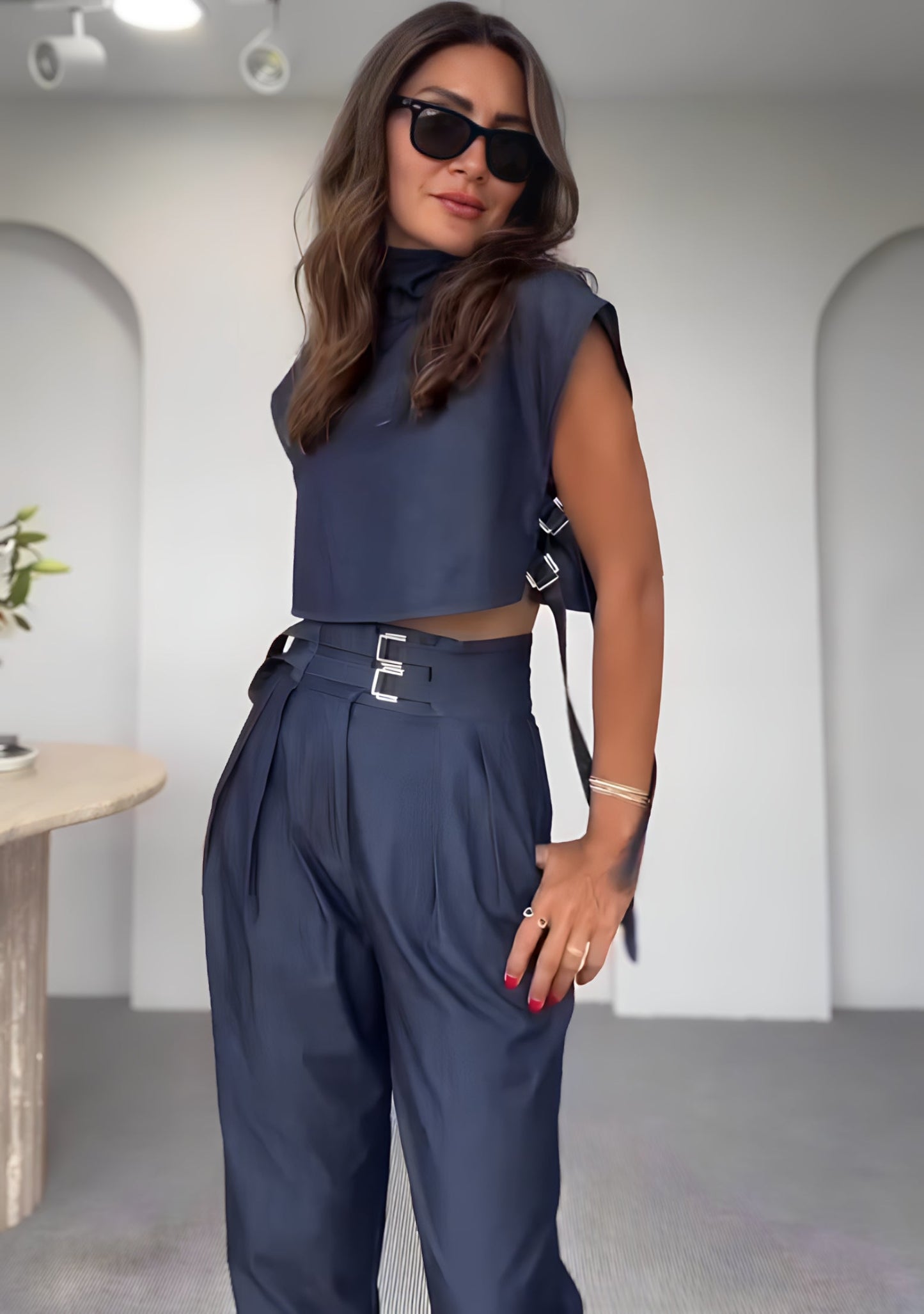 Conjunto Alfaiataria Feminino avec Cinto