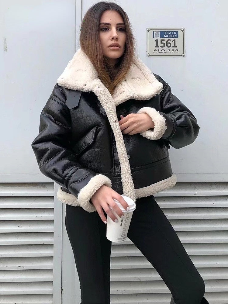 Veste en cuir Marthina 