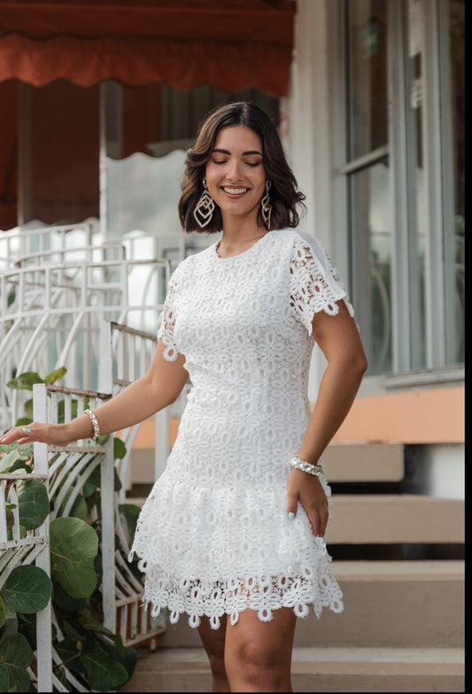 Robe Mindy en Renda Blanc 