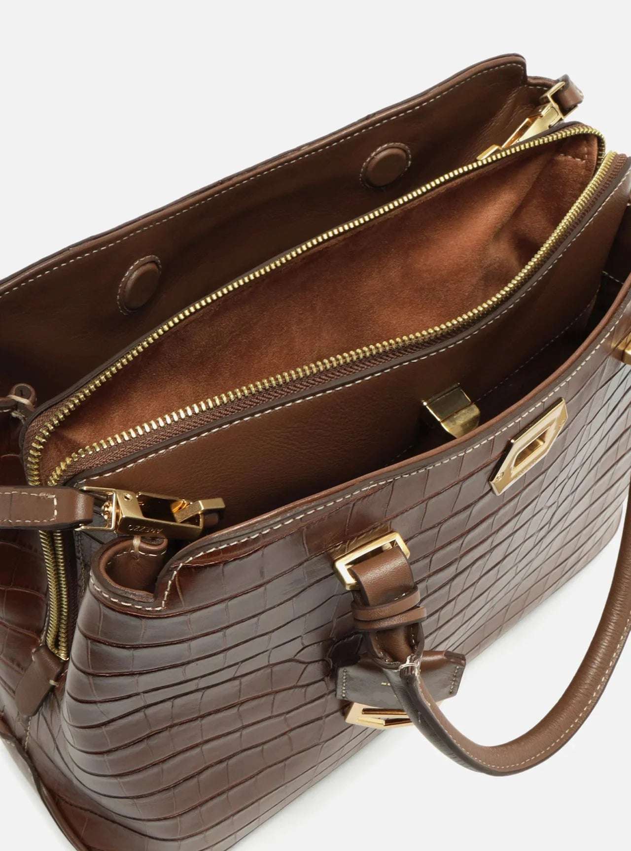 Bolsa Tote Croco Couro Legítimo