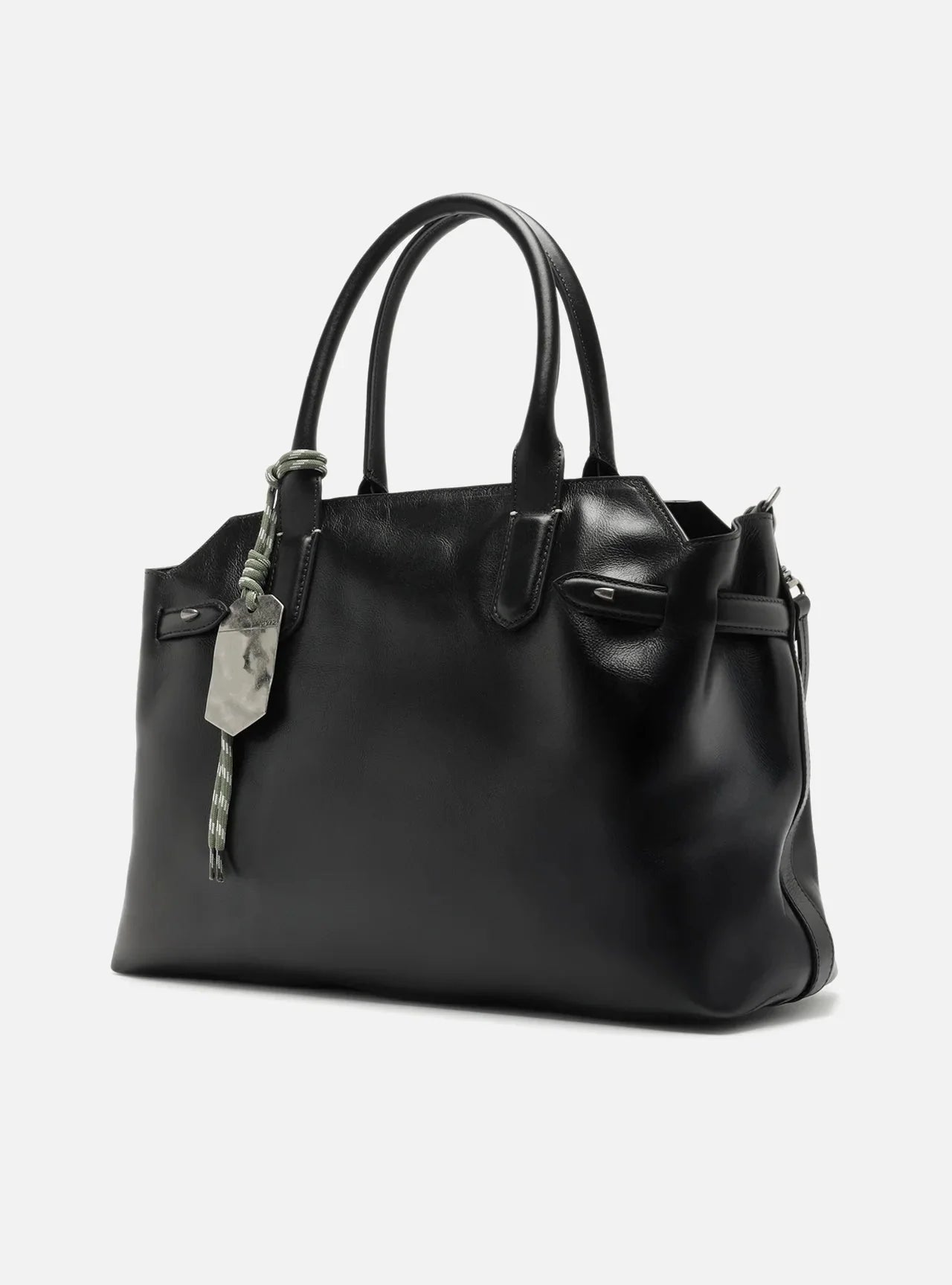 Bolsa Tote Preta Couro Legítimo