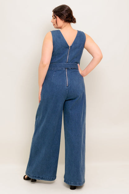 Macacão Jeans Lavado