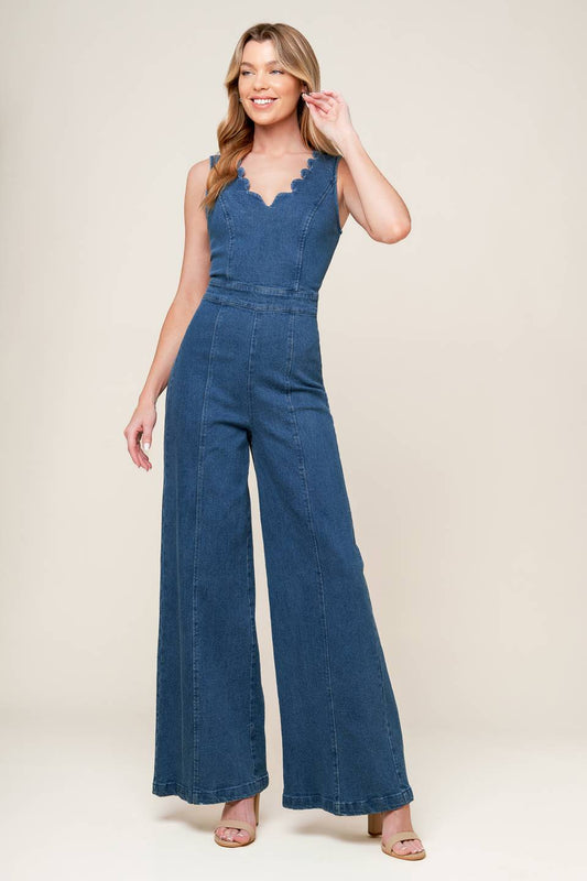Macacão Jeans Lavado