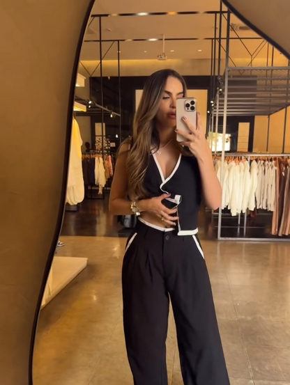 Conjunto Alfaiataria Noir Blanc